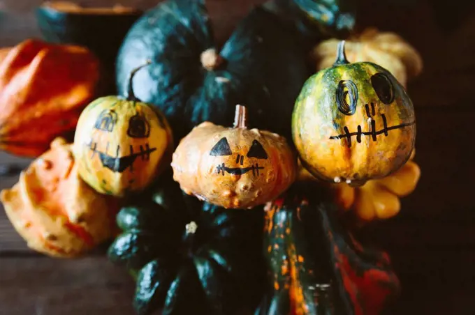 Painted Jack O'Lanterns