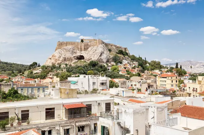 Greece, Attica, Athens, View to Acropolis