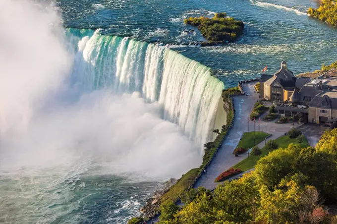 Canada, Ontario, Niagara Falls, aerial view