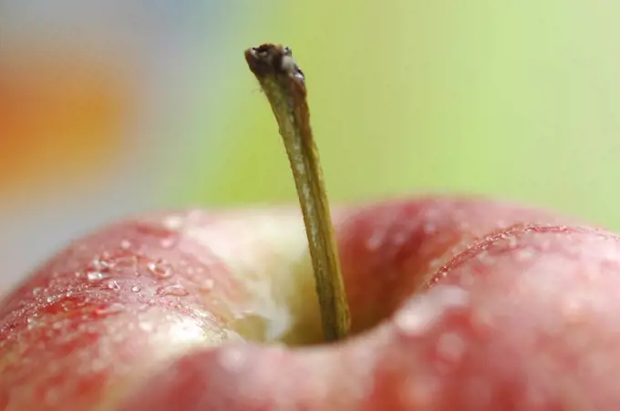 Extreme close up of apple