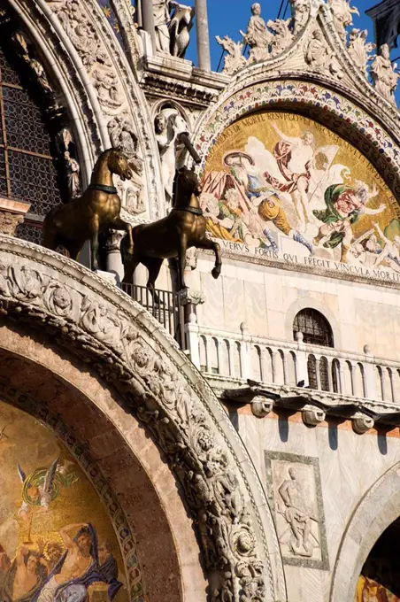 Italy, Venice, Basilica di San Marco, Facade