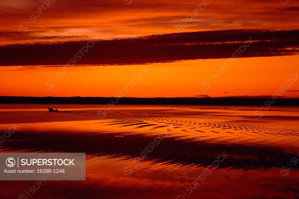 Sunset, Dark Harbour Grand Manan Island New Brunswick, Canada   