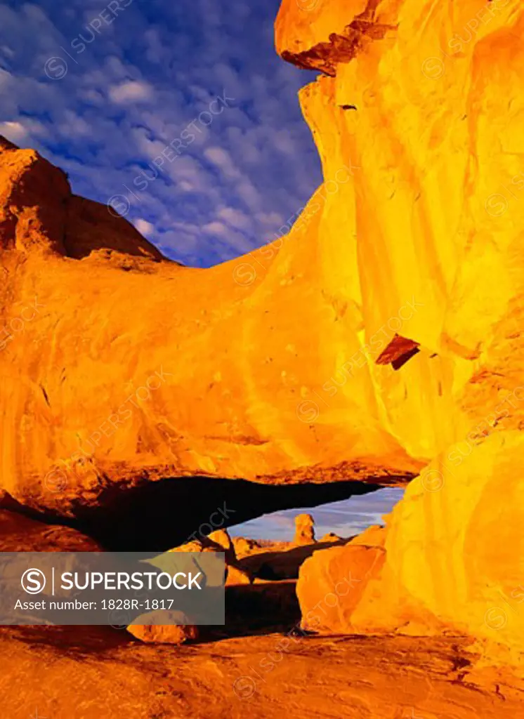 Eye of the Whale Arch Arches National Park Utah, USA   