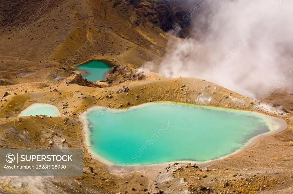 Emerald Lakes, Tongariro National Park, North Island, New Zealand   