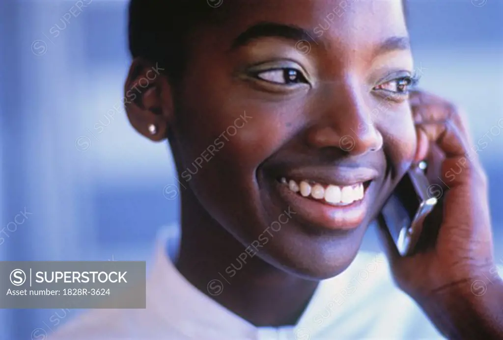 Woman Using Cell Phone   