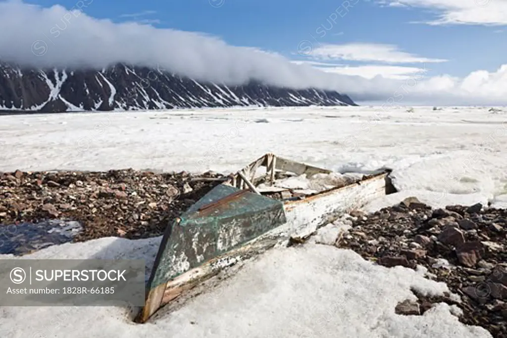 Abandoned Rowboat, Craig Harbour, Ellesmere Island, Nunavut, Canada