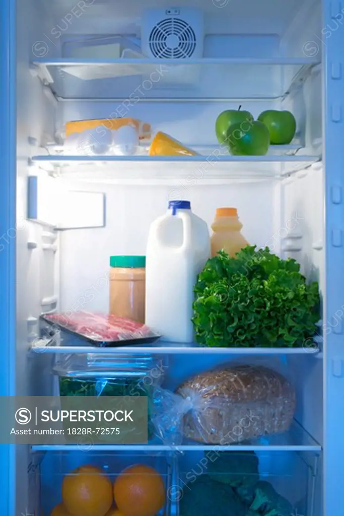 Fridge with Healthy Food