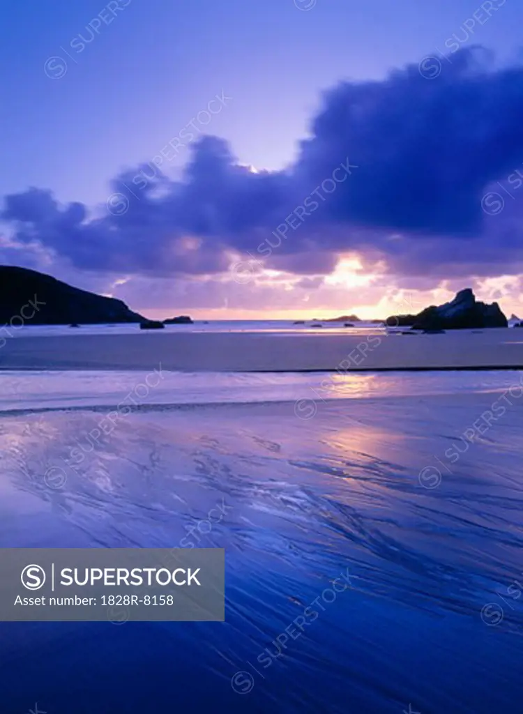 Dusk, Bandon Beach, Oregon, USA   