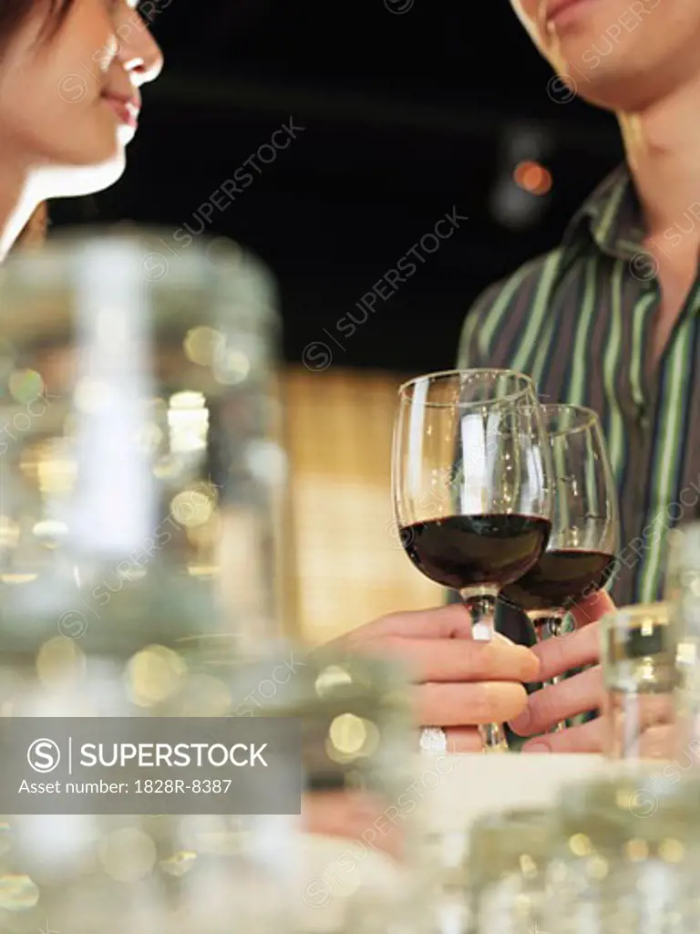 Couple Drinking Wine   