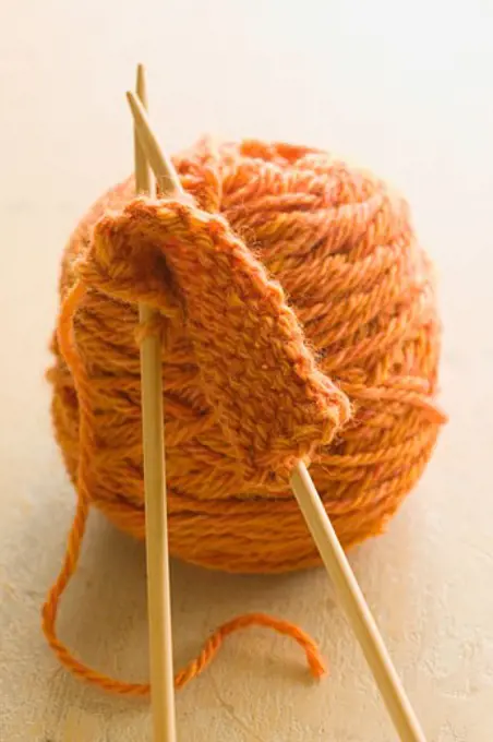 Wool and Knitting Needles   