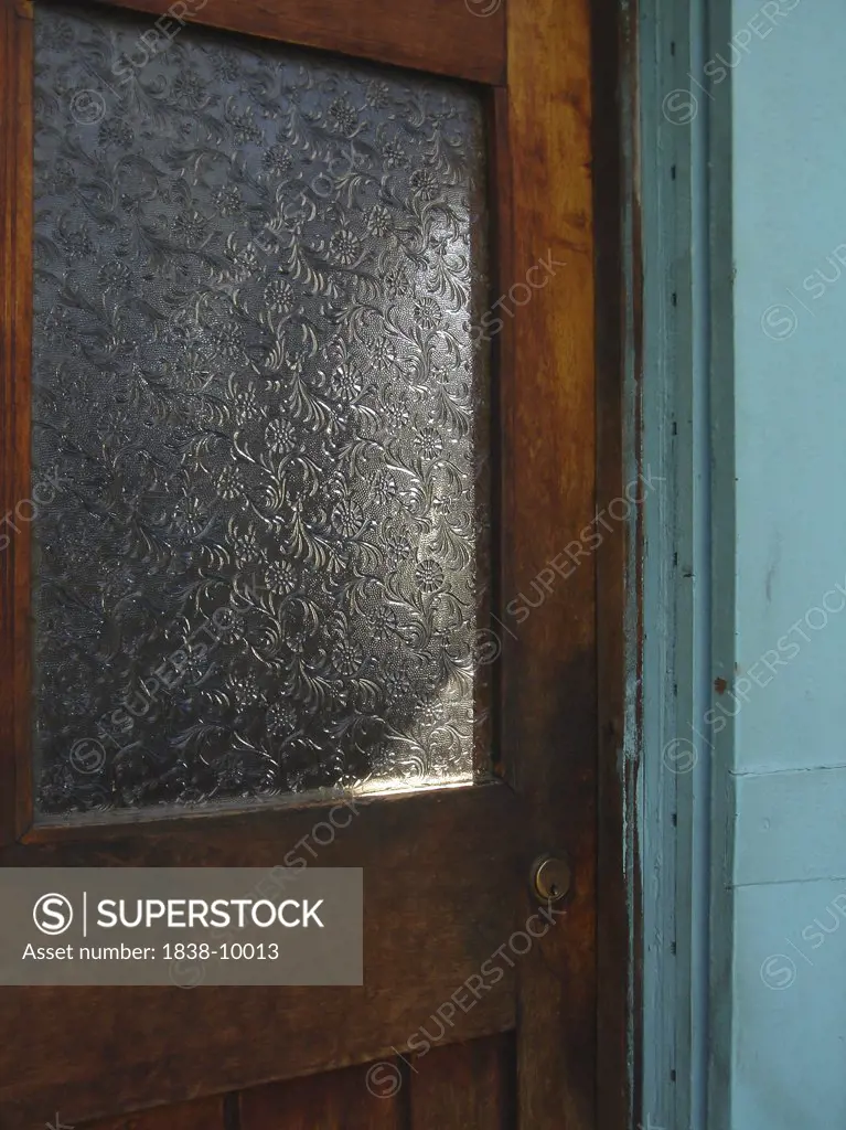 Wood Door With Frosted Glass Window