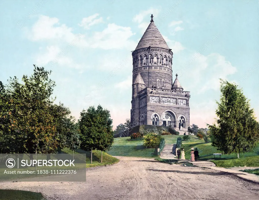 James A. Garfield Memorial, Cleveland, Ohio, USA, Detroit Publishing Company, 1900