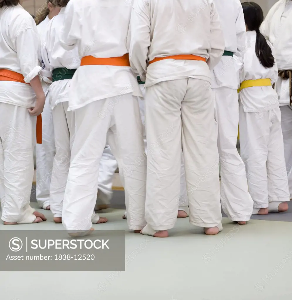 Young Children in Karate Class