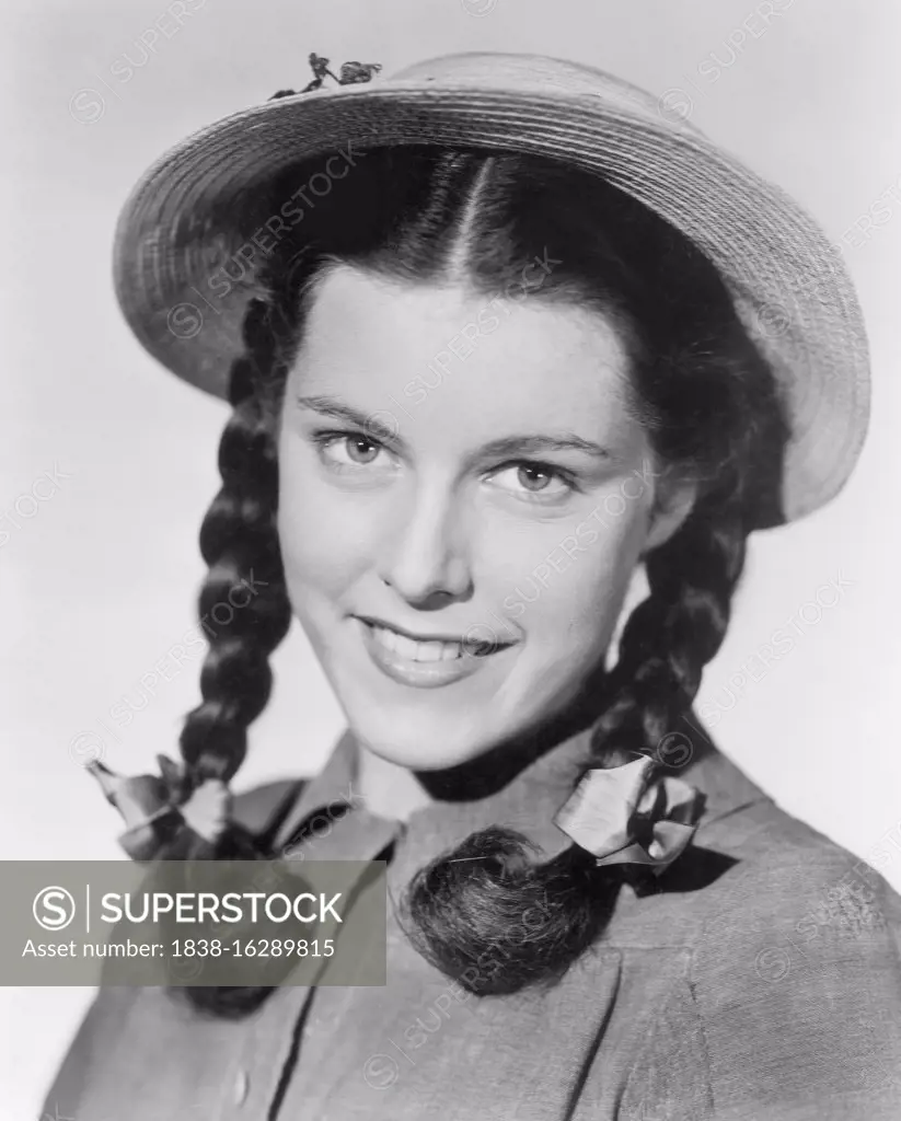 Dorinda Clifton, Head and Shoulders Publicity Portrait for the Film, The  Girl of the Limberlost, Columbia Pictures, 1945 - SuperStock