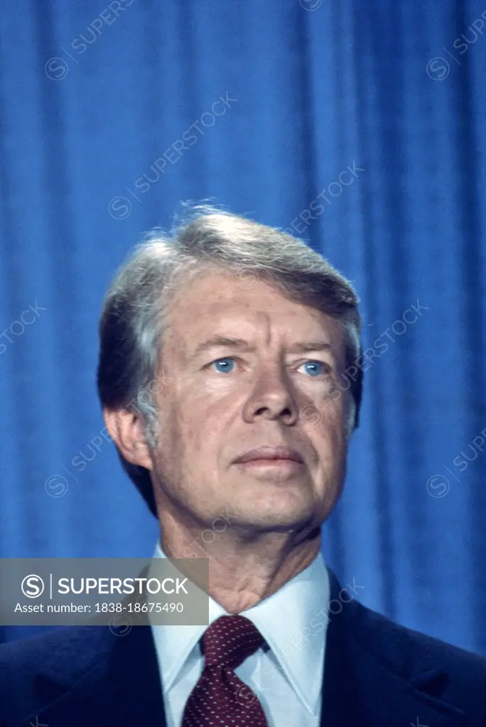 U.S. President Jimmy Carter, head and shoulders Portrait, Washington DC, USA, Bernard Gotfryd, 1977