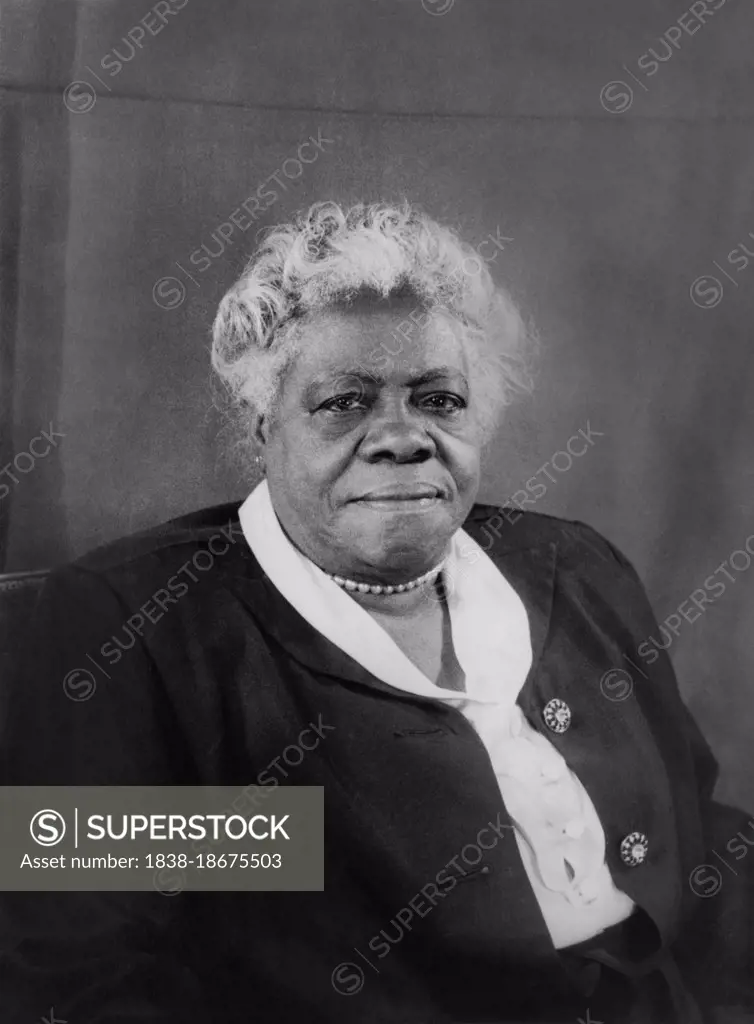 Mary McLeod Bethune (1875-1955), Educator and Civil Rights Leader, Portrait, photograph by Carl Van Vechten, 1949