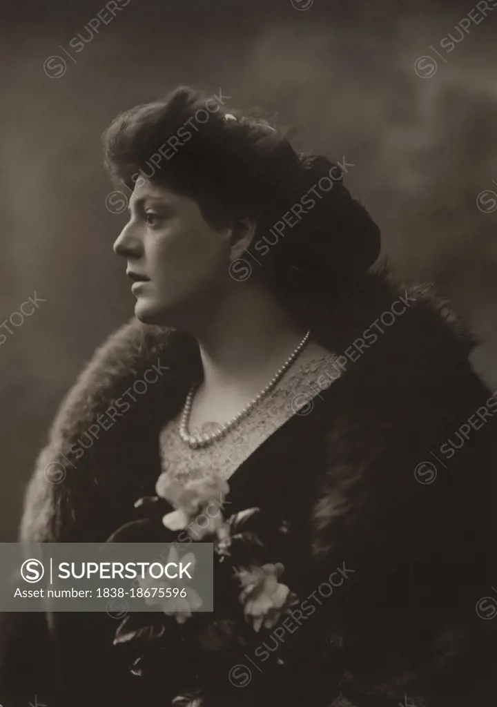 Ethel Barrymore (1879-1959) American Actress, head and shoulders Portrait, Pach Brothers Studio, 1919