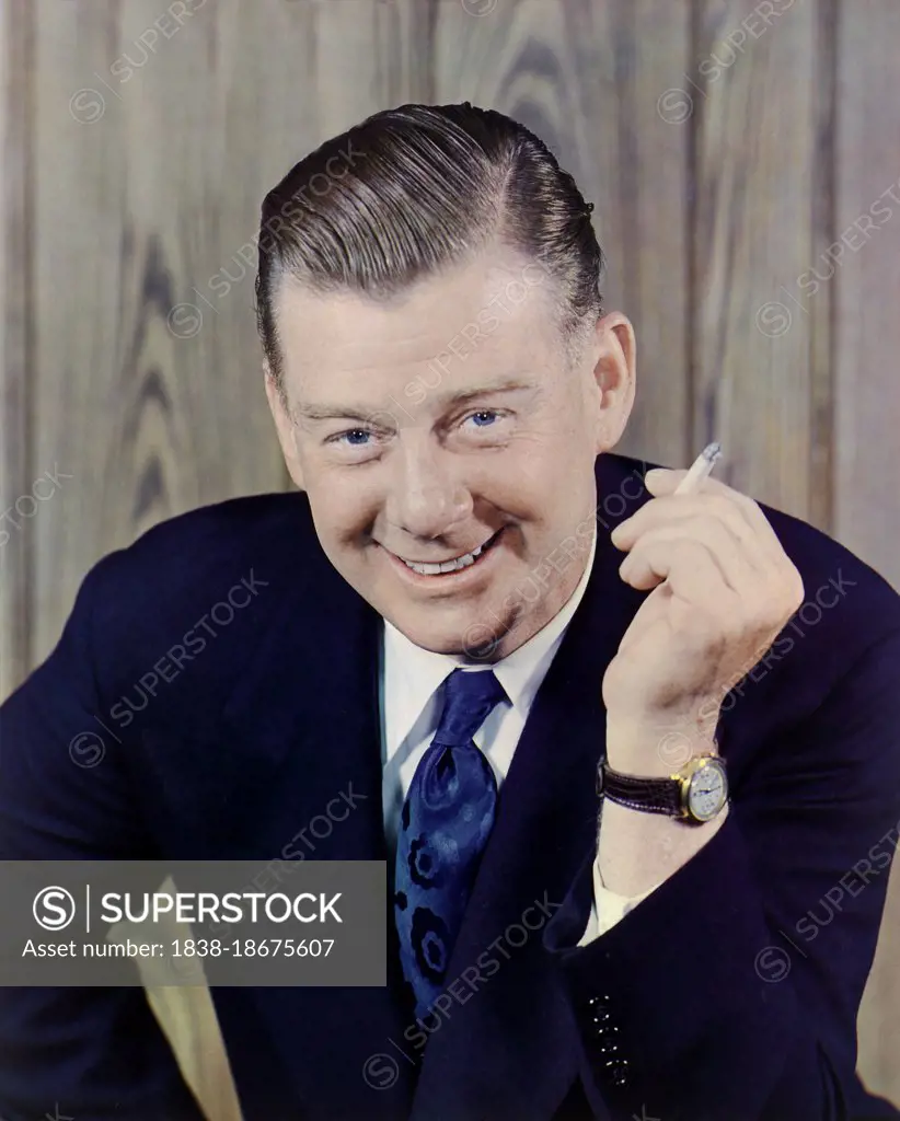 Arthur Godfrey (1903-1983), American Radio and Television Broadcaster and Entertainer, half-length Portrait with Cigarette, Harry Warnecke, 1947