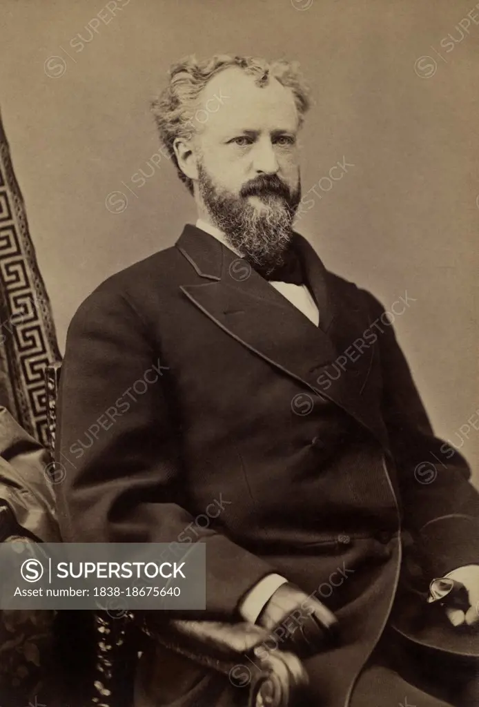 Roscoe Conkling (1829-1888), American Politician, U.S. Senator from New York, half-length seated Portrait, John F. Jarvis, 1876 after 1868 negative