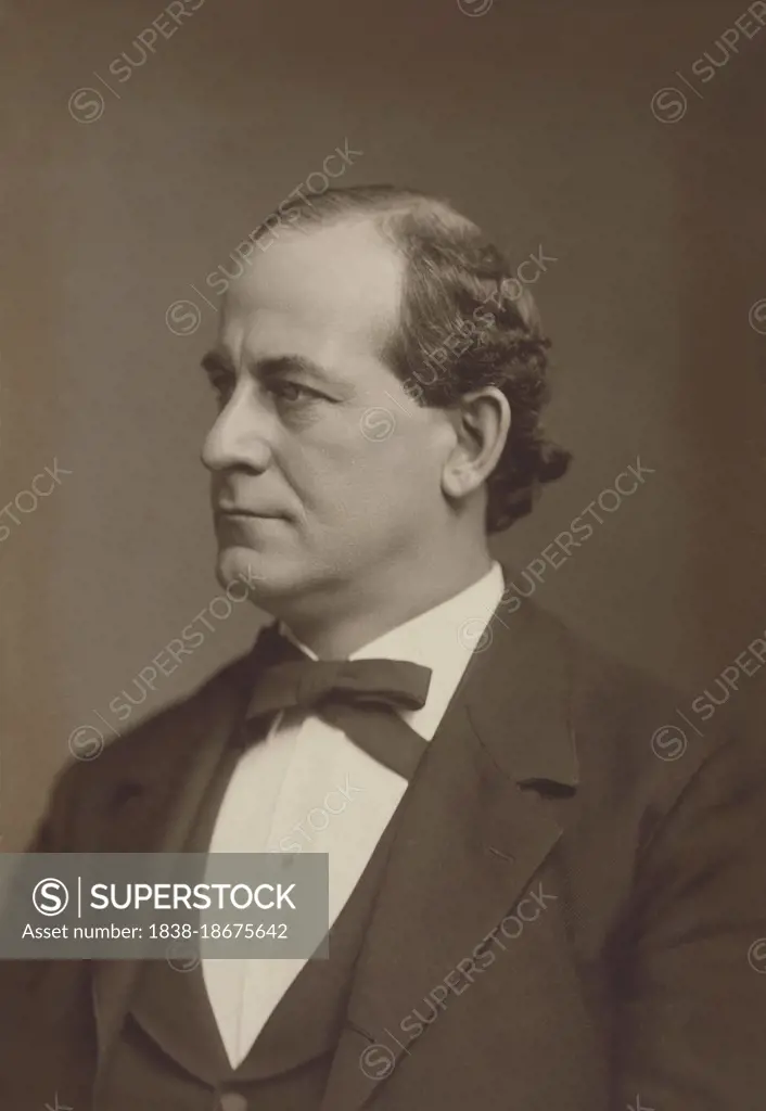 William Jennings Bryan (1860-1925), American Politician, ran unsuccessfully three times for U.S. President, U.S. Secretary of State, participant in Scopes Trial, head and shoulders Portrait, Charles DeForest Fredricks, 1899