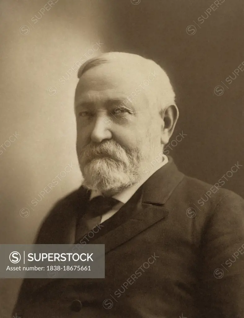 Benjamin Harrison (1833-1901), 23rd U.S. President, 1889-93, Head and Shoulders Portrait, Joseph Gray Kitchell, 1897