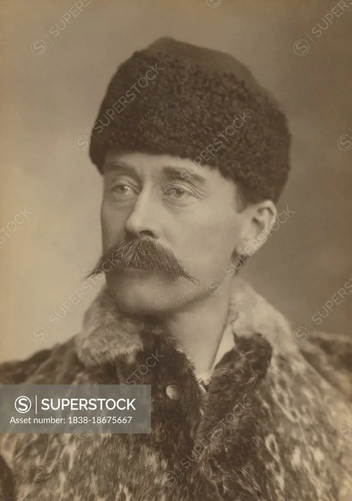 Robert E. Peary (1856-1920), American Explorer, head and shoulders Portrait, George N. Rockwood, 1896