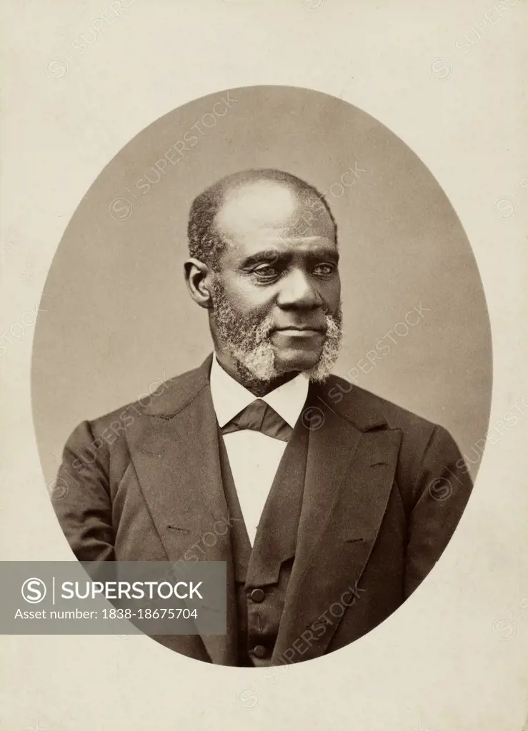 Henry Highland Garnet (1815-1882), African-American Abolitionist, Minister, Educator and Orator, head and shoulders Portrait, James U. Stead, 1881