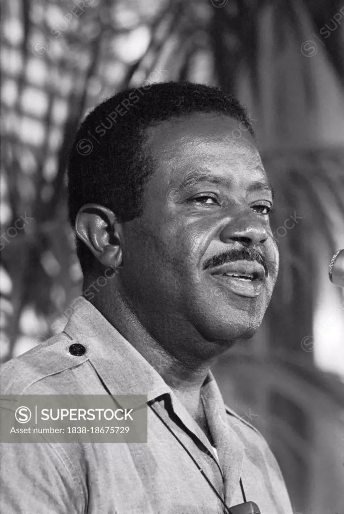 Reverend Ralph David Abernathy, American civil rights activist and Baptist minister, head and shoulders portrait, speaking at a National Press Club luncheon, Washington, D.C., USA, Warren K. Leffler, US News & World Report Magazine Collection, June 14, 1968