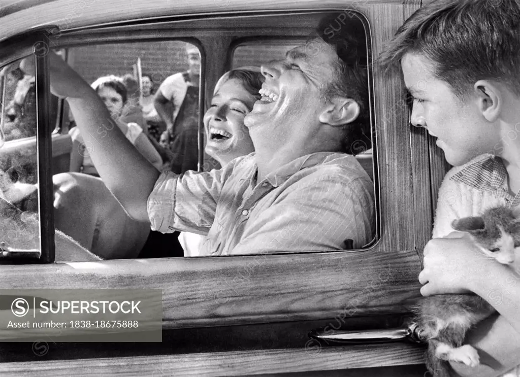 Andy Griffith, Patricia Neal, on-set of the Film, "A Face in the Crowd", Warner Bros., 1957