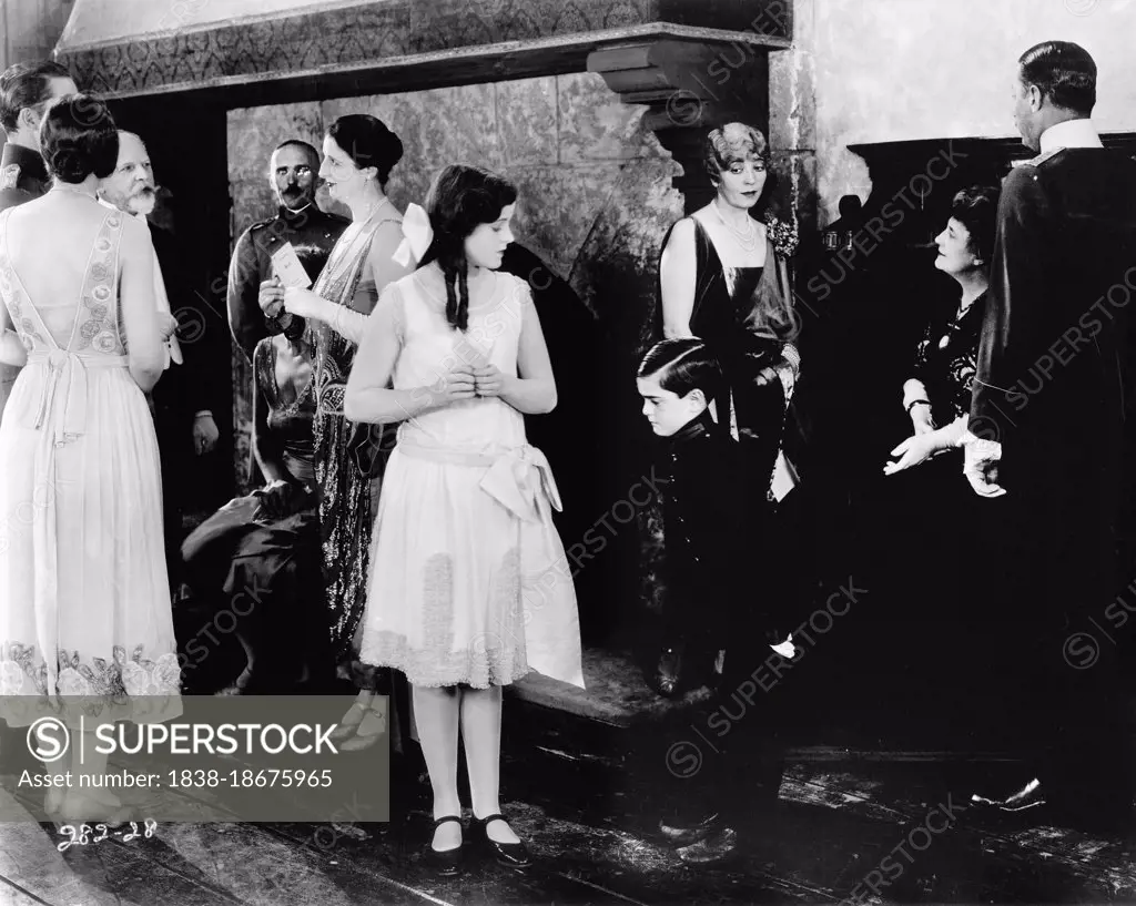 Formal Party Scene, on-set of the Silent Film, "Flesh and the Devil", MGM, 1926