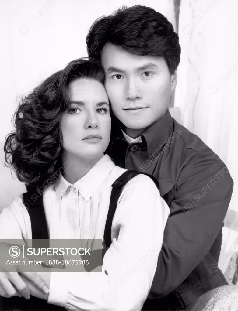 Melissa Gilbert, Robin Shou, Publicity Portrait for the TV Movie, "Forbidden Nights", photo by Geraldine Overton, CBS-TV, 1990