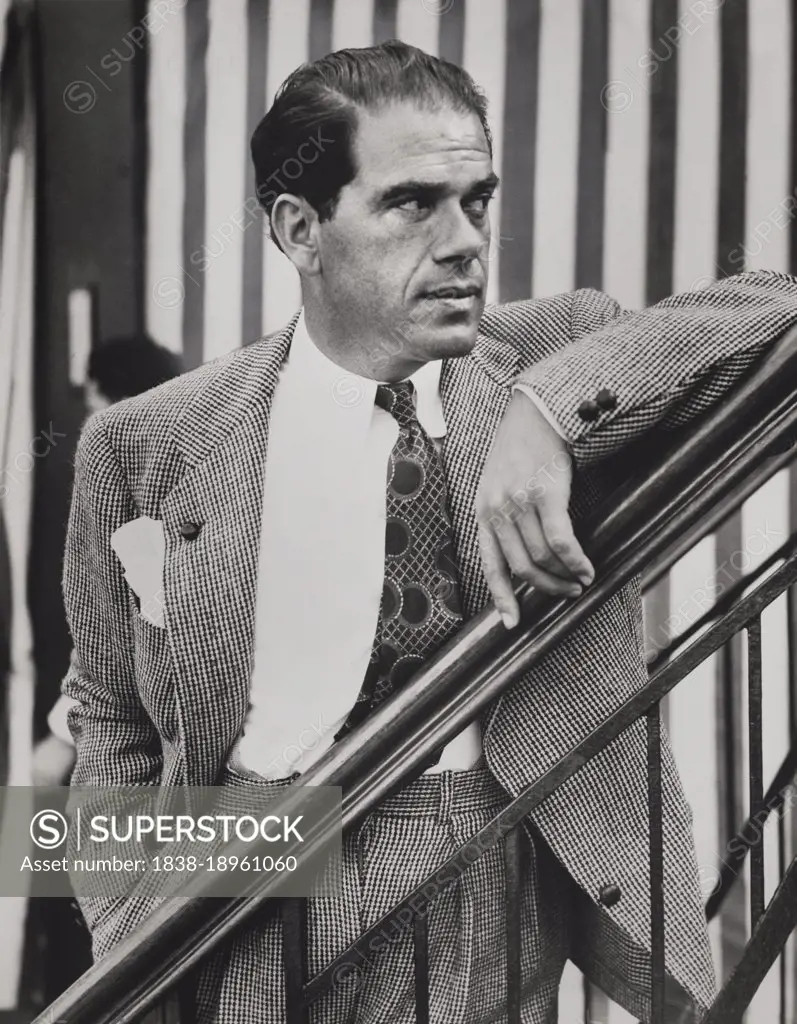 Frank Capra, Italian-American Film Director, on board the SS Rex from Italy to New York, New York World-Telegram and the Sun Newspaper Photograph Collection, June 24, 1937