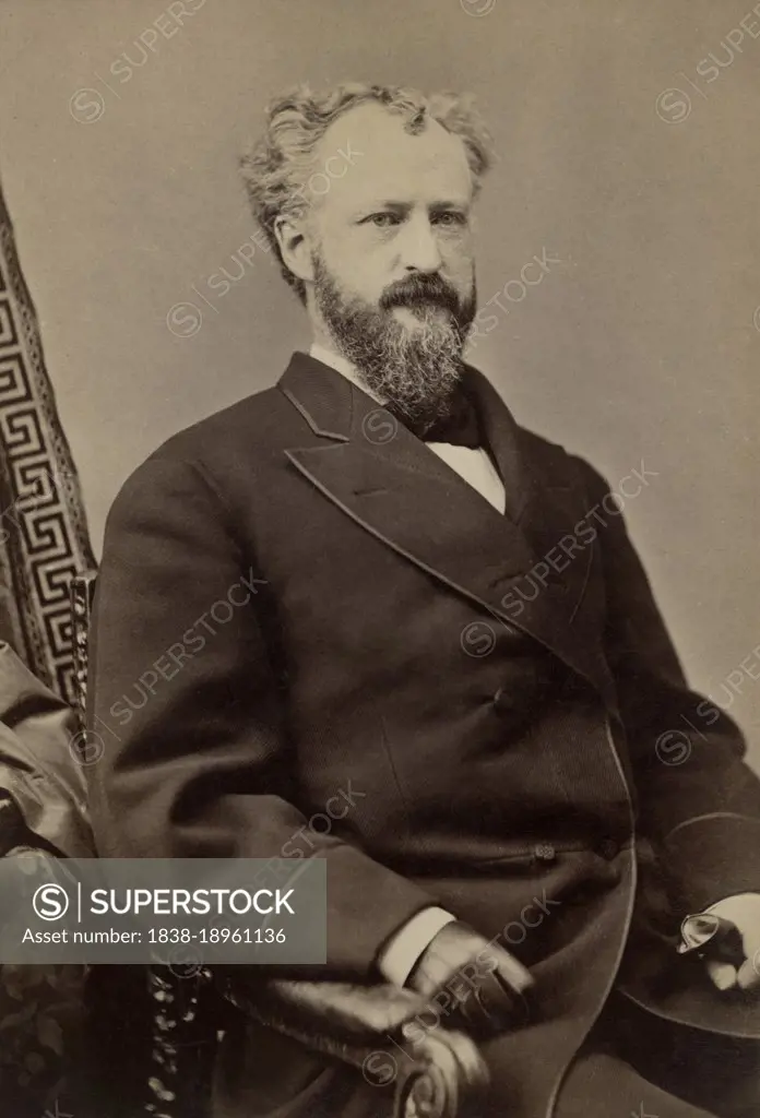 Roscoe Conkling (1829-1888), American Politician, U.S. Senator from New York 1867-1881, U.S. House of Representatives from New York 1865-1867, last person to refuse to serve after being confirmed to the U.S. Supreme Court, half-length Portrait, John F. Jarvis, 1876