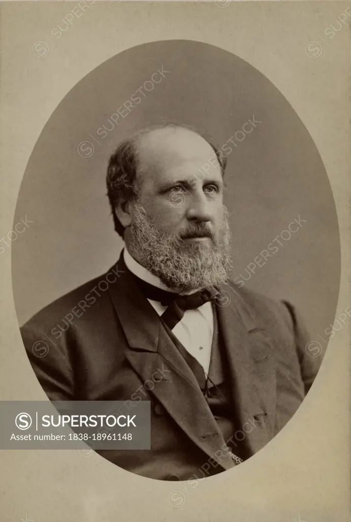 William Magear "Boss" Tweed (1823-1878), American Politician, most notably known as "Boss" of Tammany Hall, playing a major role in New York politics in the 19th Century, head and shoulders Portrait, Jeremiah Gurney, 1870