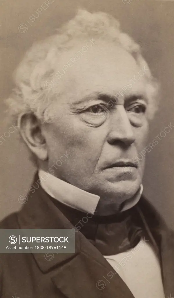 Edward Everett (1794-1865), American, Politician, Diplomat, Pastor, Educator and Orator, served as U.S. Representative, U.S. Senator, 15th Governor of Massachusetts, U.S. Minister to Great Britain, and United States Secretary of State, head and shoulders Portrait, George Kendall Warren, 1860