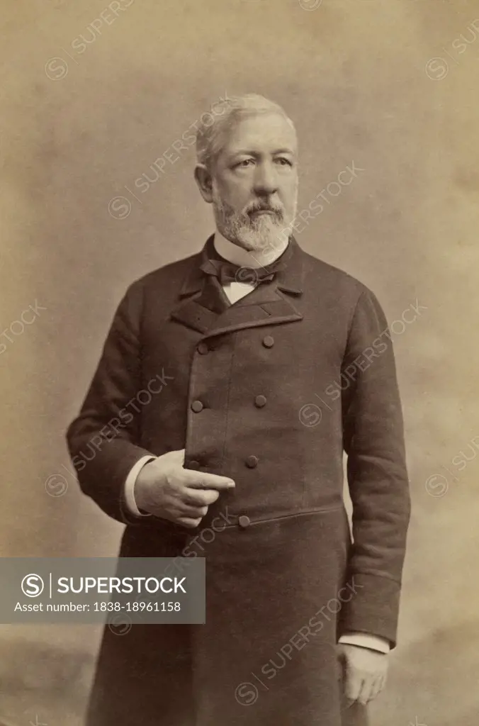 James G. Blaine (1830-1893), American Republican Politician, represented Maine in U.S. House of Representatives 1863-76, served as Speaker of U.S. House of Representatives 1869-75, U.S. Senator 1876-1881, U.S. Secretary of State 1881-81, 1889-92, three-quarter length Portrait, David H. Anderson, 1884