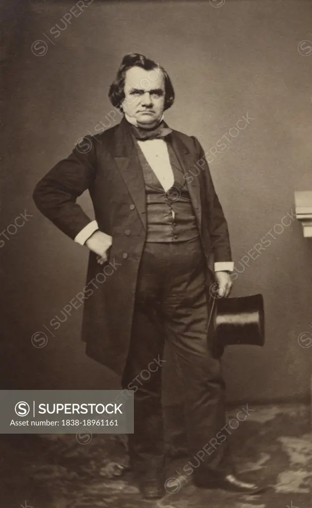 Stephen A. Douglas (1813-1861), American Politician and Lawyer, full-length Portrait, Unidentified Artist, 1859