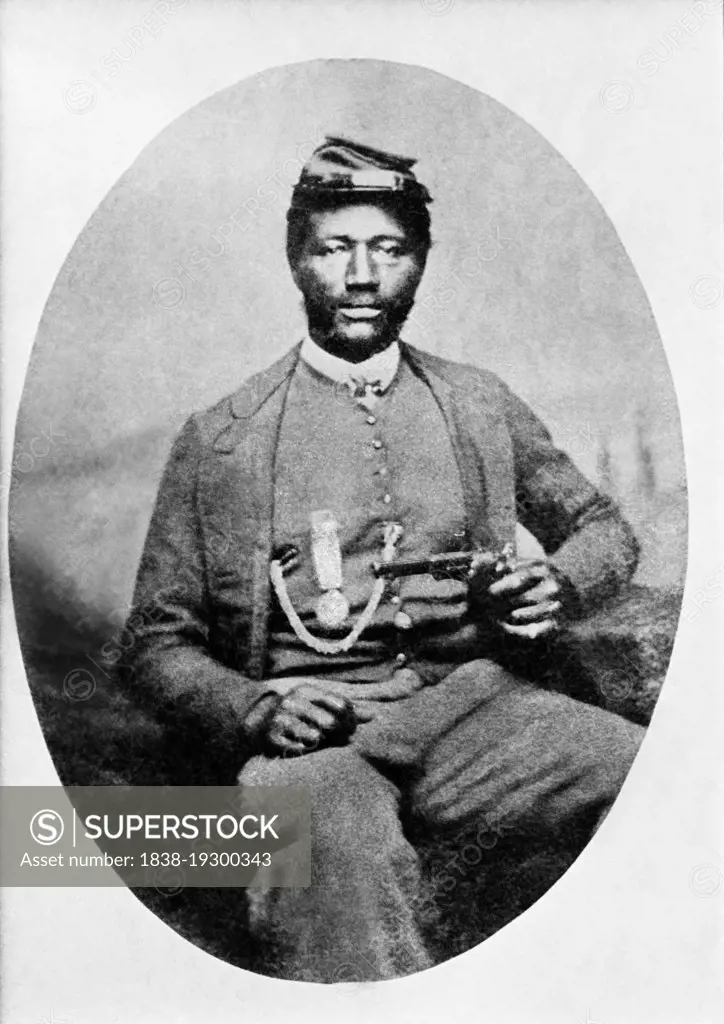 James H. Harris (1828-1898), African American Union Army soldier during the American Civil War,  recipient of Medal of Honor for his actions at the 1864 Battle of Chaffin's Farm, W.E.B. Du Bois Collection