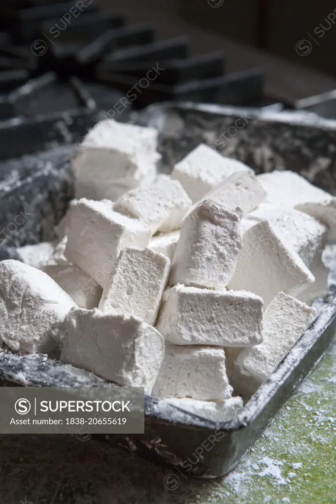 Marshmallow Squares in Pan