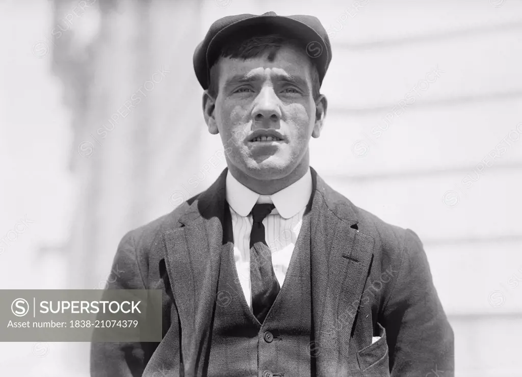 Frederick Fleet, British Sailor, Crewman and Survivor of the Sinking of the RMS Titanic, Fleet was the first to spot the Iceberg and Alert the Ship's Bridge, Portrait, 1912 