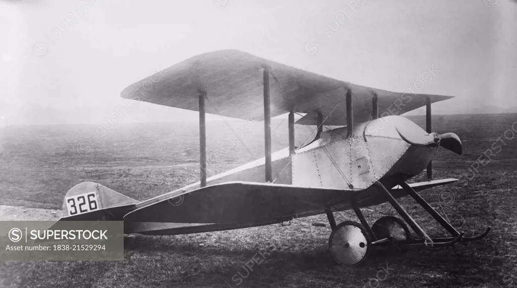 British Sopwith Tabloid Biplane, Aldershot, England, UK, Bain News Service, 1915