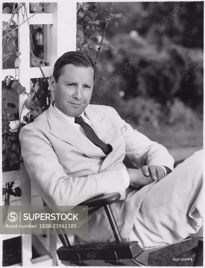 Herbert Marshall, Seated Publicity Portrait, 1934