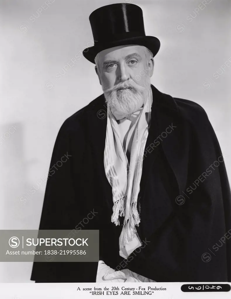 Monty Woolley, Publicity Portrait in Formal Attire for the Film, "Irish Eyes are Smiling", 20th Century Fox, 1944