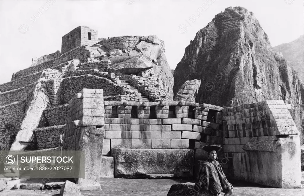 Machu Picchu, Peru, Postcard, 1920