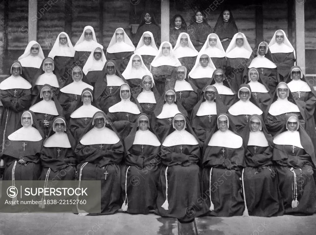 Sisters of the Holy Family, Portrait, New Orleans, Louisiana, USA, W.E.B. DuBois Collection, 1899