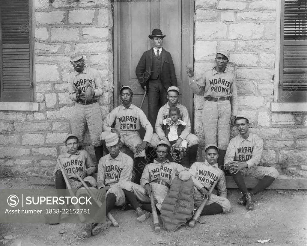 African American Baseball Players, Morris Brown College, Atlanta, Georgia, USA, W.E.B. DuBois Collection, 1900