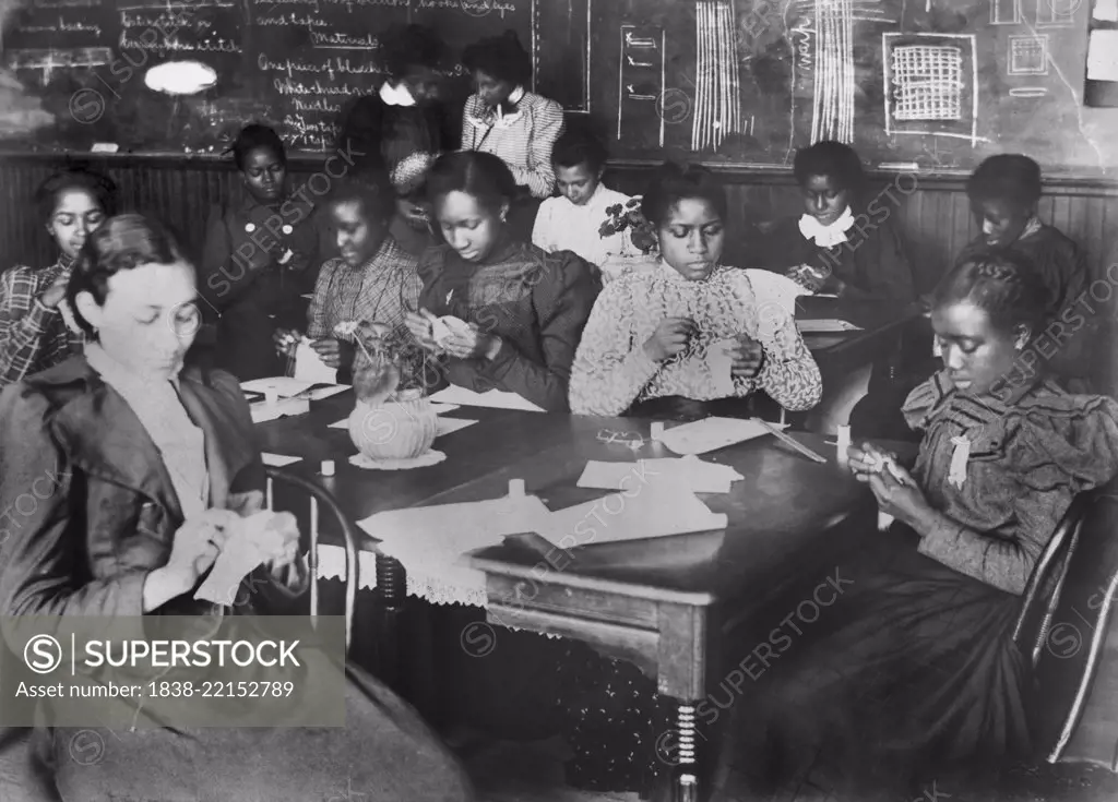 Sewing Class, Haines Normal and Industrial Institute, Augusta, Georgia, USA, 1900