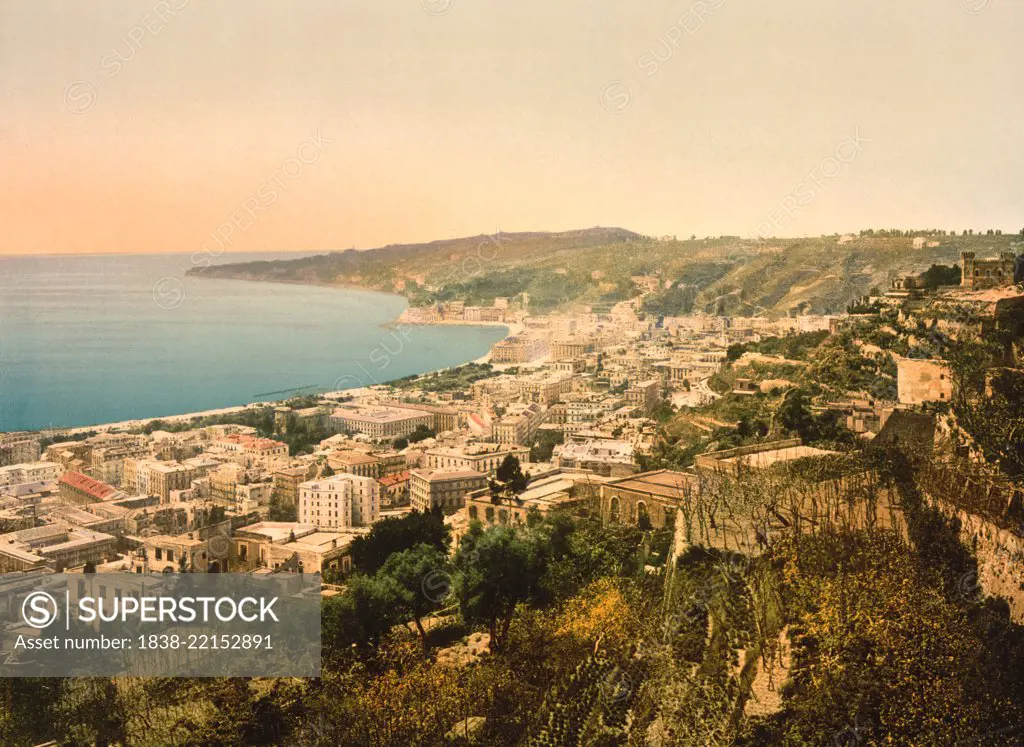 Il Posillipo, Naples, Italy, Photochrome Print, Detroit Publishing Company, 1900