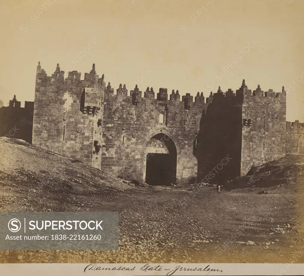 Damascus Gate, Jerusalem, 1860's