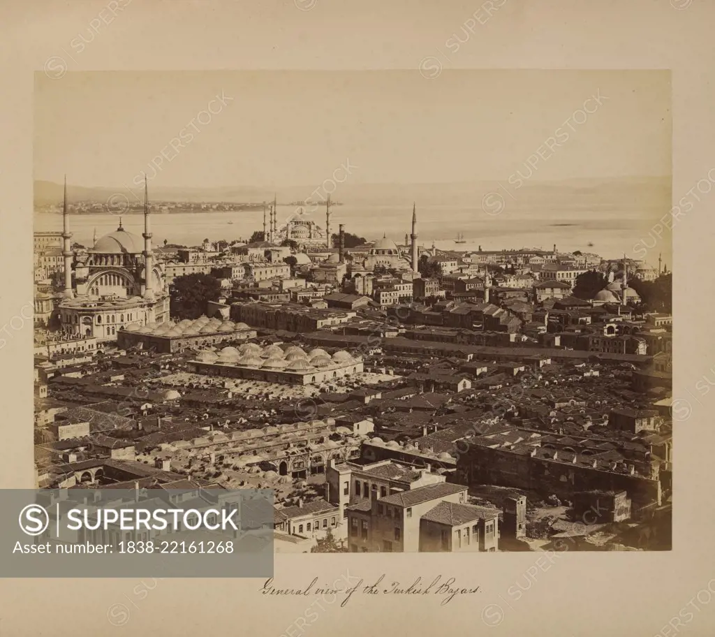 General View of Bazaars, Istanbul, Turkey